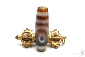 エントリーで【ポイント10倍】企画開催中♪ 【紅朱砂　二眼天珠　約36mm×11mm】【メール便不可】