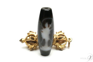 【至純天珠 4A 弁財天天珠(1) 約38mm×13mm】【メール便可】