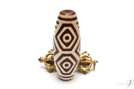 上肯龍紋天珠　龍眼天珠　約49mm×18mm【メール便不可】【z】