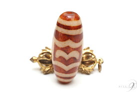 上肯龍紋天珠　大鵬鳥天珠　約40mm×17mm【メール便不可】