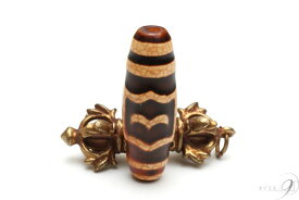 上肯龍紋天珠　大鵬鳥天珠　約37mm×12mm【メール便可】