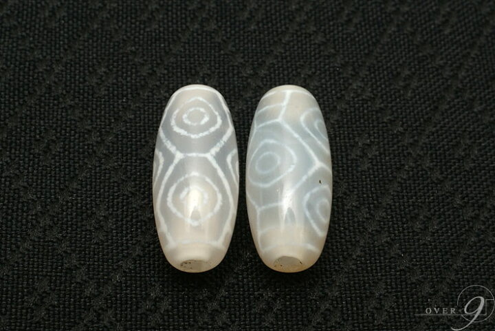 楽天市場】老玉髄 白 龍眼天珠 約20mm×9mm【メール便可】龍眼天珠 