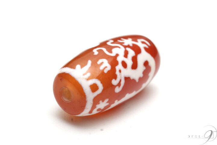 楽天市場】【老玉髄 赤 宝珠 双皇帝龍天珠 約21mm×11mm】【メール便 