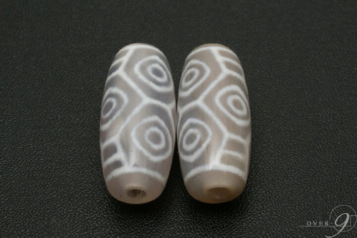 楽天市場】白 老玉髄 龍眼天珠 約25mm×11mm 上昇運 仕事運 成功運 天珠 