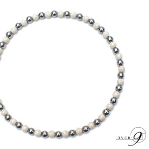 OVER-9 テラヘルツ鉱石 × 北投石 アンクレット 4mm 約23cm 公的機関検査済み 本物 高純度99.9% 健康 ジュエリー パワーストーン 天然石【メール便可】