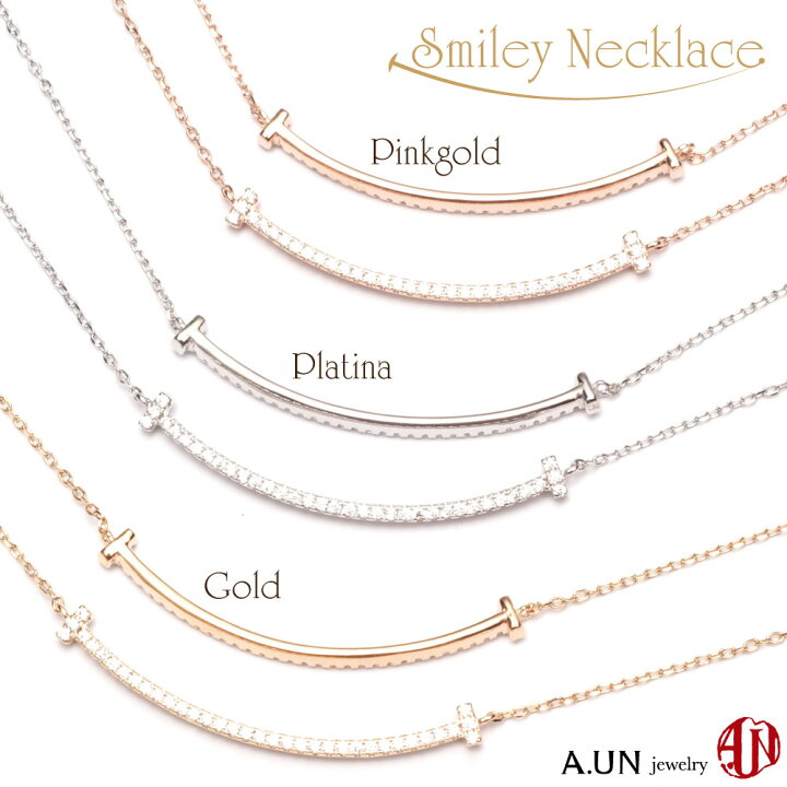 楽天市場】【A.UN jewelry】 スマイル ネックレス Sv925製 
