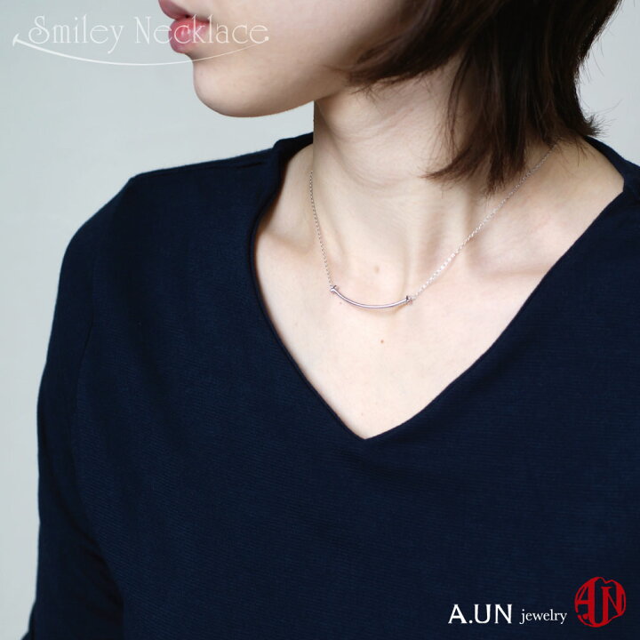 楽天市場】【A.UN jewelry】 スマイル ネックレス Sv925製 