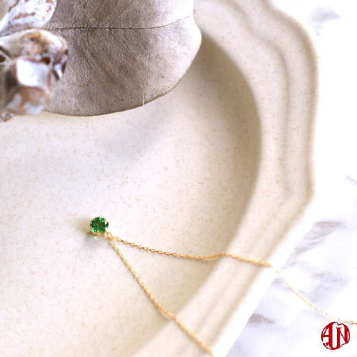 楽天市場】【A.UN jewelry】 ツァボライト ネックレス / 4mm 【鑑別  