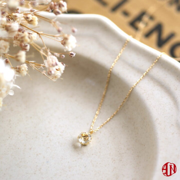 楽天市場】【A.UN jewelry】リビアングラス ネックレス / 4mm / K18 