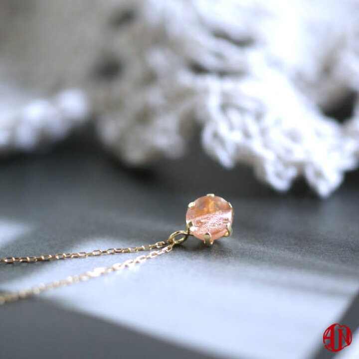 楽天市場】【A.UN jewelry】 オレゴンサンストーン ネックレス / 約5mm  