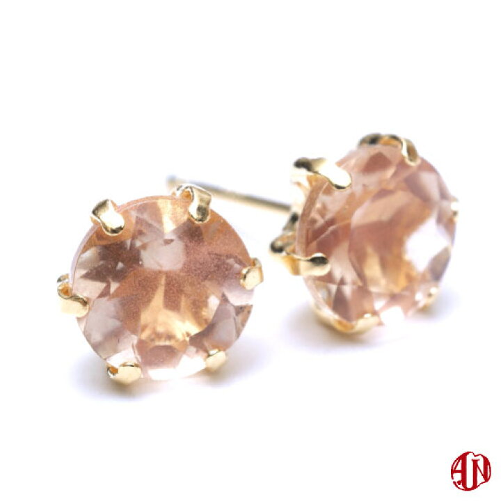 楽天市場】【A.UN jewelry】オレゴンサンストーン ピアス 《約6mm  