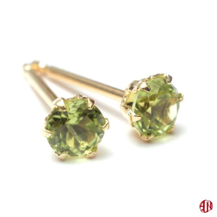 楽天市場】【A.UN jewelry】◇セカンドピアス◇ ペリドット 《約4mm 