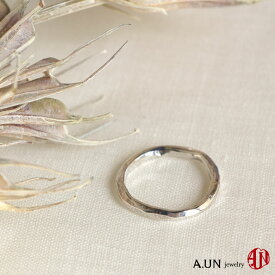 【A.UN jewelry】シルバーリング [4]　Silver925 ring (幅 約 2mm)【SU】