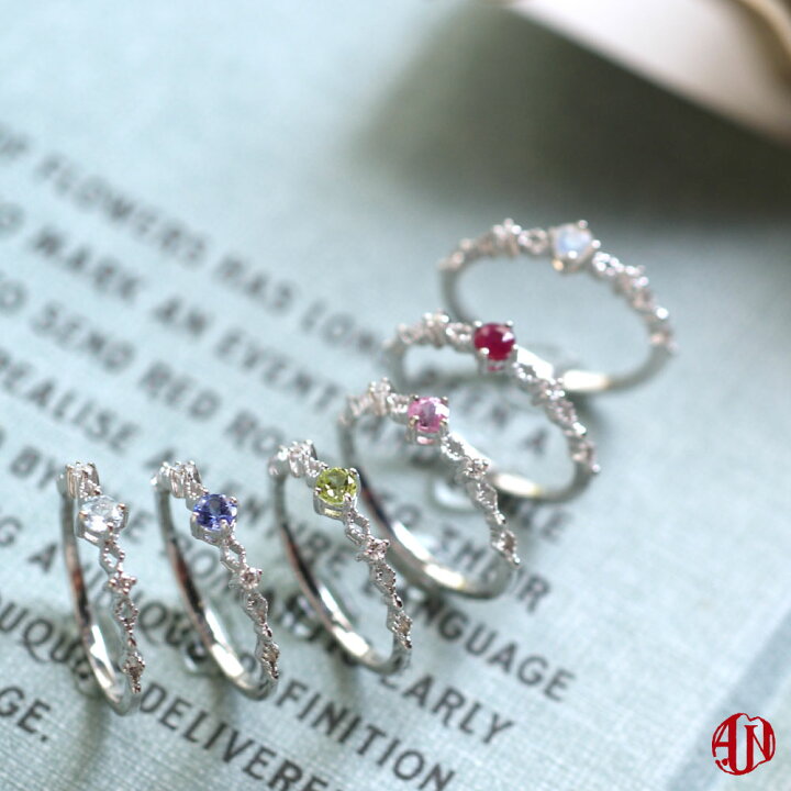 楽天市場】【A.UN jewelry】 ティアラリング ◇アクアマリン 