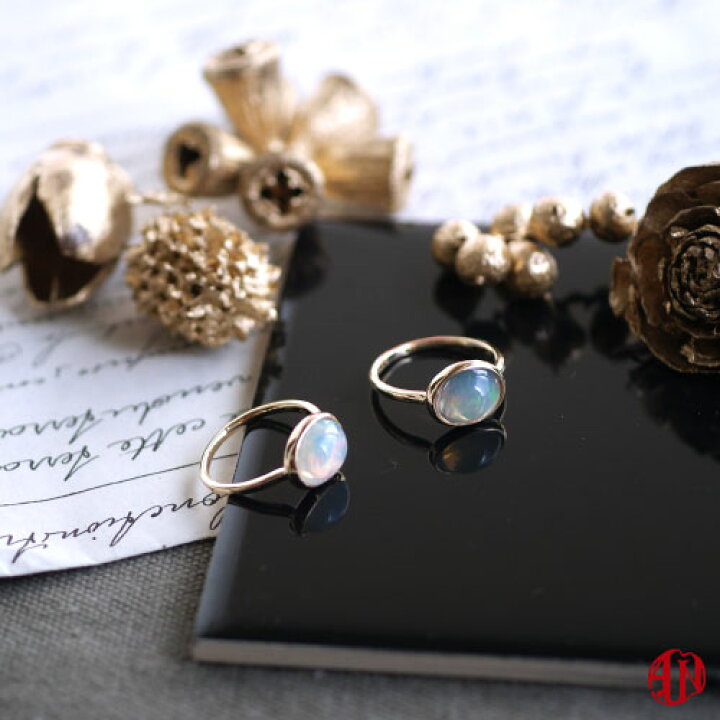 楽天市場】【A.UN jewelry】 エチオピア産 オパール 一粒 リング / K10 