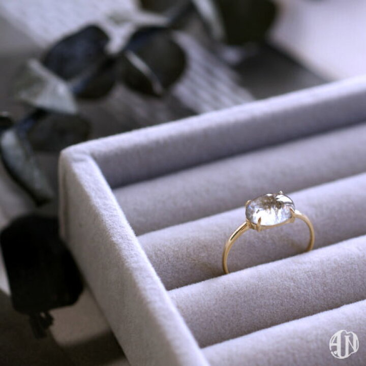 楽天市場】【A.UN jewelry】 サンストーンアクアマリン リング 
