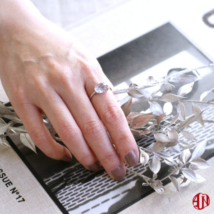 楽天市場】【A.UN jewelry】 サンストーンアクアマリン リング  