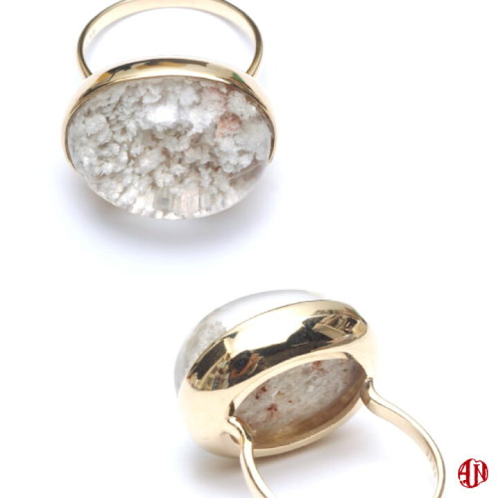 楽天市場】【A.UN jewelry】 ホワイトガーデンクォーツ リング / 23.58 