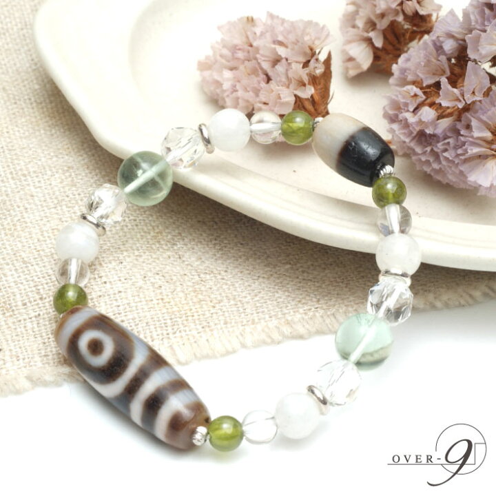 楽天市場】ふたりのメロディー ～朱砂 二眼天珠×老礦 黒白天珠  