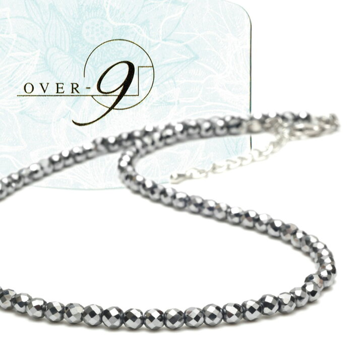 楽天市場】OVER-9 テラヘルツ鉱石 ネックレス 4mm首周り約60cm 
