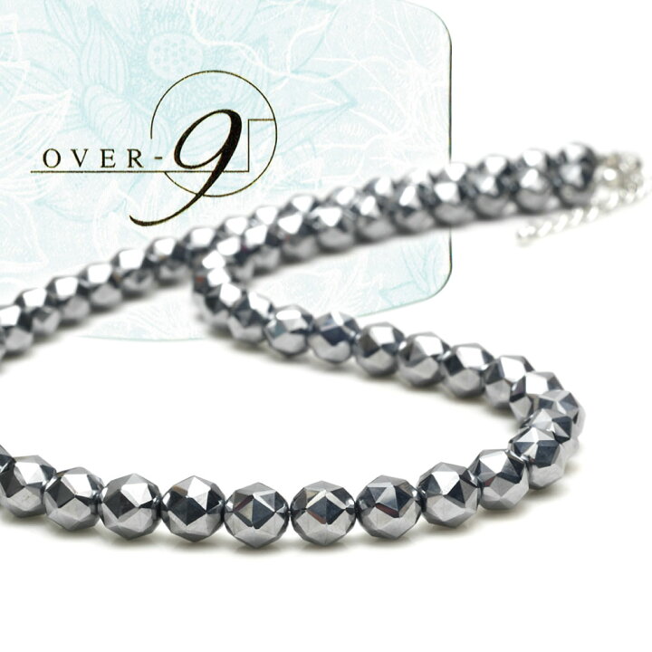 楽天市場】OVER-9 テラヘルツ鉱石 ネックレス 8mm 首周り約50cm スター 