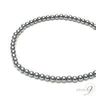 OVER-9 テラヘルツ鉱石 アンクレット 4mm 約23cm 丸玉　公的機関検査済み 本物 高純度99.9% 健康 ジュエ…
