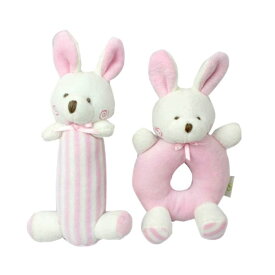 ポイント10倍+先着30名限定5%OFFクーポンがらがら ガラガラ ラトル ハッピーリング おもちゃ 赤ちゃん ラトル 新生児 グッズ コットン クマ ウサギ 男の子 女の子 クリスマス プレゼント シンプル おしゃれ ポイント消化
