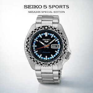 �Z�C�R�[5 �X�|�[�c SEIKO 5 SPORTS �������� �@�B�� �r���v �����Y ���J�j�J�� 4R36 �V�[�X���[�o�b�N 10�C���h�� �`�F�b�J�[�t���b�O �����f�U�C�� SKX�P�[�X SBSA245