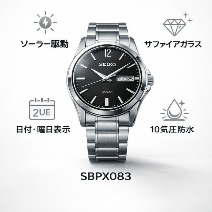 楽天市場】【正規品】セイコー 腕時計 スピリット ソーラー メンズ 