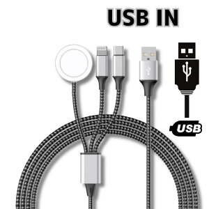 AbvEHb` [d iPhone16Ή 3in1 Type-C ϋvP[u Series 1-9/Ultra/SE2Ή 5V 2A [d A_v^Ή [dX^ht ֗ANZT[