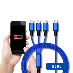 3in1 [dP[u 5A}[d ϋv USB[dR[h iPhone Type-C CgjO }CNUSB iOS AndroidΉ [d ԓ e[N iPad MacBook fɂ 1.2m  |Cg