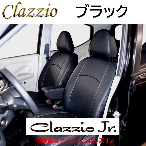 ED-6515 ブラック Clazzio Jr. シートカバー スバル シフォン カスタム LA600F / LA610F  H28(2016)/12〜R1(2019)/7 ・R スマートアシスト ・R Limited スマートアシスト ・R Special スマートアシスト  ・RS Limited 