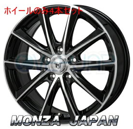 4本セット MONZA JAPAN JP-STYLE MJ01 ブラックメタリック/ポリッシュ (BKM/P) 17インチ 7.0J 114.3 / 5 38 セルシオ UCF30