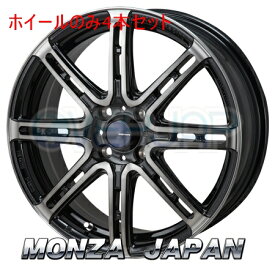 4本セット MONZA JAPAN KOSEI RACING SENEKA RP08 ブラックポリッシュ/ブラッククリア (BP/BC) 16インチ 6.0J 100 / 4 40