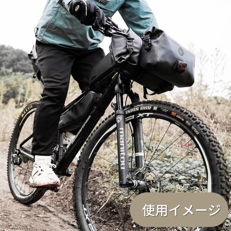 自転車バッグ 自転車 カゴ フロントバッグ 2点セット ハンドルバーバッグ 防水 バック 大容量 サイクル 輪行 ロードバイク マウンテンバイク  Rhinowalk X21998 自転車用アクセサリー