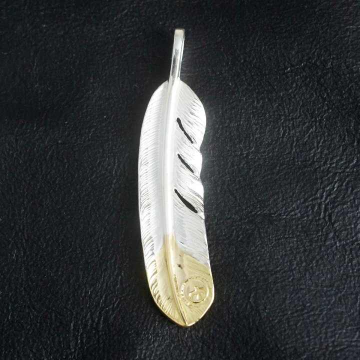 楽天市場】18金先金特大フェザー18金 特大フェザー 原宿 フェザー  