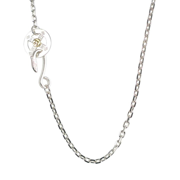 楽天市場】18金金メタルホイール細角チェーンネックレス 細丸チェーン  