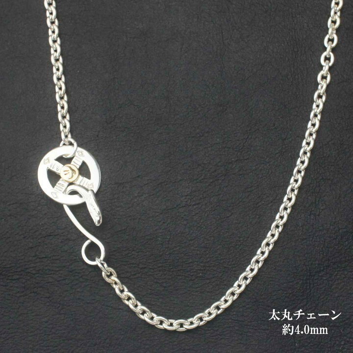 楽天市場】18金金メタルホイール細角チェーンネックレス 細丸チェーン  