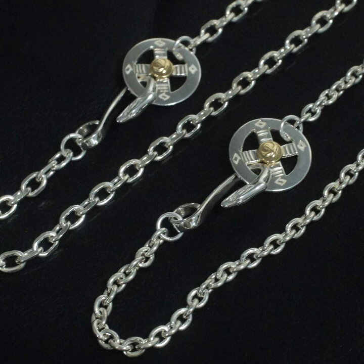 楽天市場】18金金メタルホイール太角ロングチェーンネックレス 太丸  