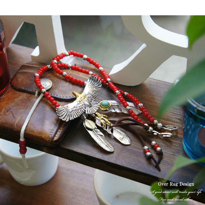 頭金 イーグル トップ ファイブ フェザーネックレス / ゴローズ 好きに  