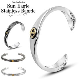 メンズバングル メンズアクセサリー バングル サンイーグルステンレスバングル メンズ アクセサリー バングル ブレスレット アクセサリー アメカジタイプ インディアン ナバホ ゴローズ