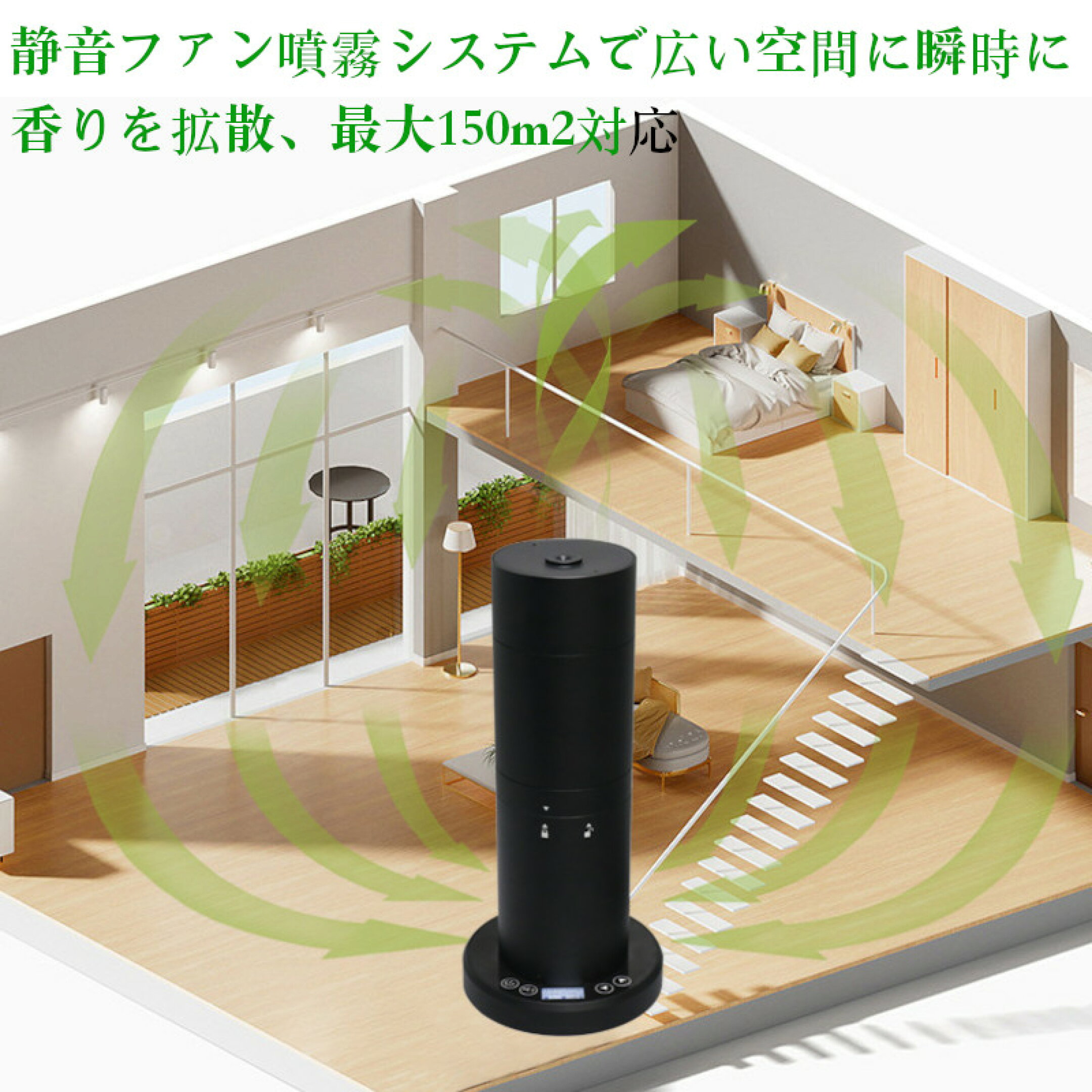 最大150m2まで対応