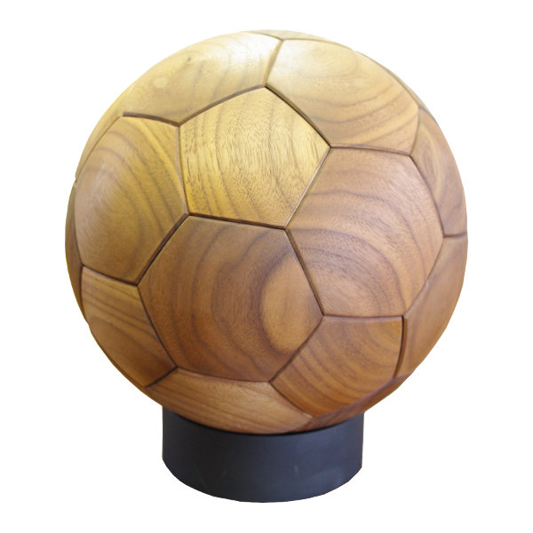 手作り木製サッカーボール 直径18センチ 送料無料‼︎