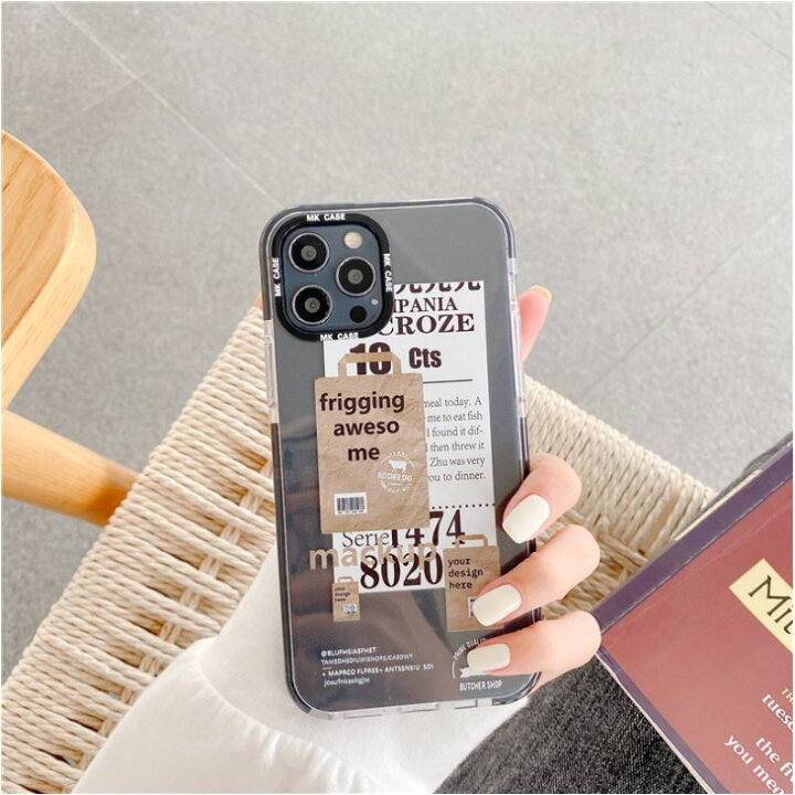 ≪30%OFFセール≫logoステッカーiPhoneケース(ブラック)iPhone12 12Pro 12ProMax iPhone8 iPhoneSE 第2世代 se2 iPhone11 11pro 11promax 12mini ケース XR XS X XSMax 8Plus スマホケース iphoneケース かわいい 韓国 オシャレ メール便【21SSiPhone ... iPhone se2 ケース ロゴ 透明 スマホカバー ステッカー 韓国