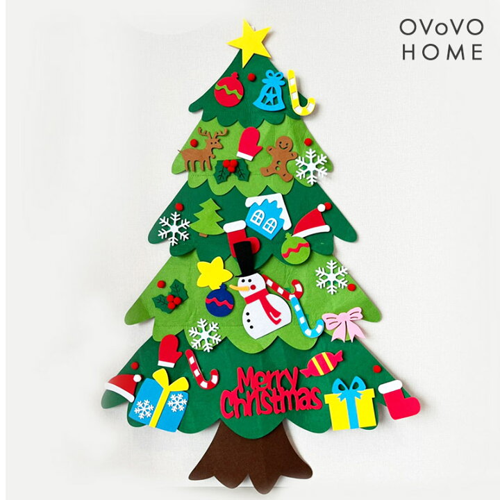 楽天市場 Diy壁掛けフエルトクリスマスツリー フェルトクリスマスツリー 壁飾り タペストリー サンタクロース トナカイ オーナメント Diy 安心 安全 子ども こども 子供 ベビー プレゼント ギフト 保育園 幼稚園 店舗 飾り付け クリスマス雑貨 インテリア Home 宅配便