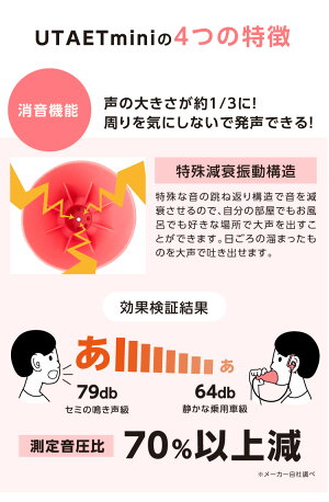 楽天市場 ウタエット ミニ Utaet Mini ボイトレ カラオケ 練習 声 腹式 腹式呼吸 エクササイズ 発声 呼吸 特殊 消音機能 発声練習 大声 スッキリ ストレス発散 ボイス トレーニング Dream ビューティー ウォーカー