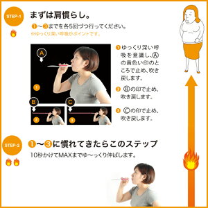 ダイエット腹式呼吸腹筋フェイスライン表情筋小顔くびれウエストたるみ下腹お腹簡単引締め痩せるブレストレーニングマシン器具ダイエットダイエット器具肺活量ダイレクトめざましTV腹式呼吸エクサロングピロピロ