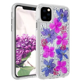 For New iPhone2019 5.8/6.1/6.5inch 押し花柄Soft TPUケースドライフラワー 本物の花 透明 ソフトケース iPhoneケース カバー 携帯ケース 携帯カバー