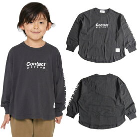 50%OFF SALE セール GENERATOR ジェネレーター 90-160cm Contact L/S Tシャツ チャコールグレー メール便OK 90-160cm 911401 21AW 秋冬 ロンT 長袖Tシャツ 子供服 ベビー服 ジュニア