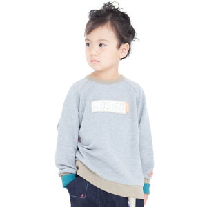 �y40%OFF�Z�[���zMOL ���� 90-120cm evening sweatshirt �O���[ ���[����OK S(90cm-105cm)/M(105cm-120cm) mol20awtr02 �q���� �X�E�F�b�g�g���[�i�[SALE
